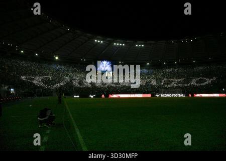 Rome, Italie. 3 novembre 2025, stade Olimpico, Rome, Italie ; Serie A Enilive Football match ; Lazio contre Cagliari ; SS Lazio's fans Credit : Roberto Ramaccia/Alamy Live News Banque D'Images