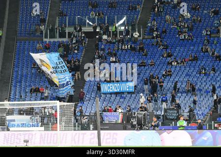 Rome, Italie. 3 novembre 2025, stade Olimpico, Rome, Italie ; Serie A Enilive Football match ; Lazio contre Cagliari ; SS Lazio's fans Credit : Roberto Ramaccia/Alamy Live News Banque D'Images