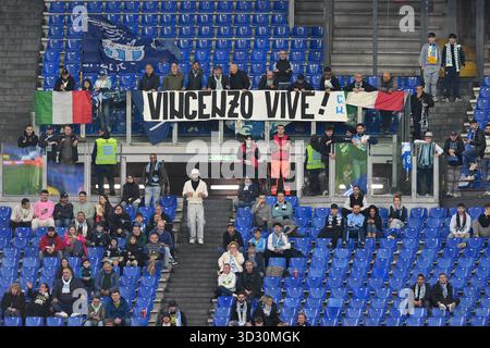 Rome, Italie. 3 novembre 2025, stade Olimpico, Rome, Italie ; Serie A Enilive Football match ; Lazio contre Cagliari ; SS Lazio's fans Credit : Roberto Ramaccia/Alamy Live News Banque D'Images