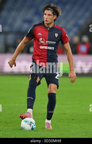 Rome, Italie. 3 novembre 2025, stade Olimpico, Rome, Italie ; Serie A Enilive Football match ; Lazio contre Cagliari ; Gennaro Borrelli de Cagliari crédit : Roberto Ramaccia/Alamy Live News Banque D'Images