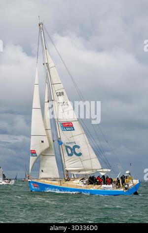 CV30 Valletta un voilier Clipper Round the World Endurance participe à la course de voiliers autour de l'île de Wight. Banque D'Images
