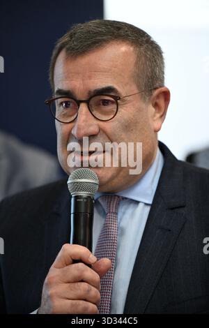 Villepinte, France. 04th Nov, 2025. Xavier Ursat, Directeur exécutif du Groupe EDF, au salon mondial du nucléaire au Parc des expositions de Villepinte le 4 novembre 2025. Photo de Tomas Stevens/ABACAPRESS.COM crédit : Abaca Press/Alamy Live News Banque D'Images