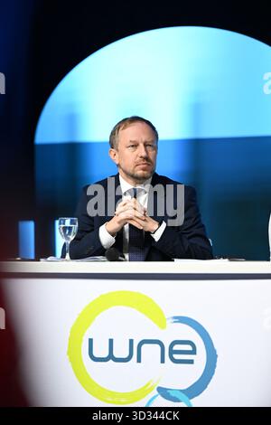 Villepinte, France. 04th Nov, 2025. Wojciech Wrochna, Ministère de l'industrie à l'exposition mondiale du nucléaire au Parc des expositions de Villepinte le 4 novembre 2025. Photo de Tomas Stevens/ABACAPRESS.COM crédit : Abaca Press/Alamy Live News Banque D'Images