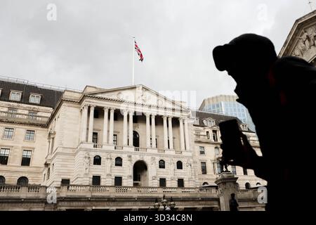 Londres, Royaume-Uni. 3 novembre 2025. Vue extérieure de la Banque d'Angleterre à Londres. (Crédit image : © Dinendra Haria/SOPA images via ZUMA Press Wire) USAGE ÉDITORIAL SEULEMENT ! Non destiné à UN USAGE commercial ! Banque D'Images