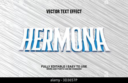 Effet texte vectoriel modifiable Illustration de Vecteur