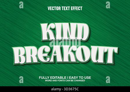 Effet texte vectoriel modifiable Illustration de Vecteur
