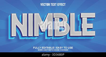 Effet texte vectoriel modifiable Illustration de Vecteur