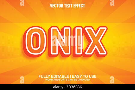 Effet texte vectoriel modifiable Illustration de Vecteur