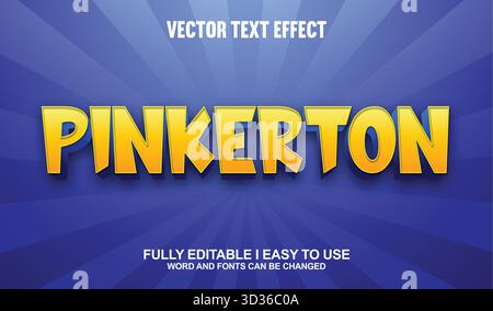 Effet texte vectoriel modifiable Illustration de Vecteur