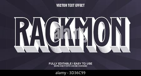 Effet texte vectoriel modifiable Illustration de Vecteur