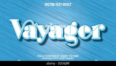Effet texte vectoriel modifiable Illustration de Vecteur