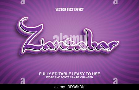 Effet texte vectoriel modifiable Illustration de Vecteur