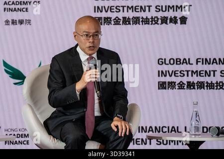 Hong Kong, Hong Kong. 05 novembre 2025. Eric Yip de la Hong Kong Securities and futures Commission au Hong Kong Global Financial leaders Investment Summit le 5 novembre 2025 à Hong Kong. (Photo de Vernon Yuen/Nexpher images/Sipa USA) crédit : Sipa USA/Alamy Live News Banque D'Images