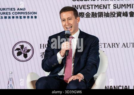 Hong Kong, Hong Kong. 05 novembre 2025. Jeffrey Perlman, président-directeur général de Warburg Pincus lors du sommet sur l'investissement des leaders financiers mondiaux de Hong Kong le 5 novembre 2025 à Hong Kong. (Photo de Vernon Yuen/Nexpher images/Sipa USA) crédit : Sipa USA/Alamy Live News Banque D'Images