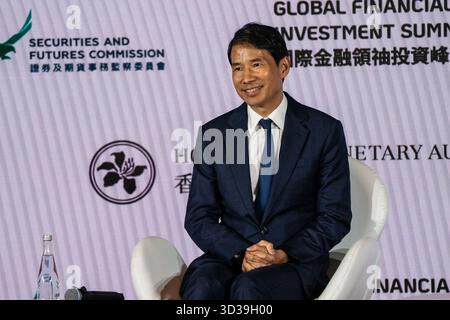 Hong Kong, Hong Kong. 05 novembre 2025. Fred Hu, fondateur, Président-directeur général de Primavera Capital lors du sommet sur l'investissement des leaders financiers mondiaux de Hong Kong le 5 novembre 2025 à Hong Kong. (Photo de Vernon Yuen/Nexpher images/Sipa USA) crédit : Sipa USA/Alamy Live News Banque D'Images