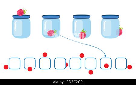 Jeux éducatifs pour les enfants Illustration de Vecteur