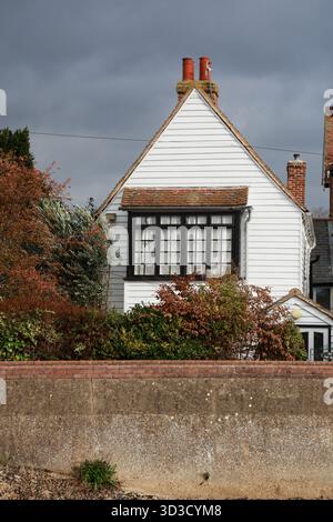 No 1 The Quay, bâtiment géorgien traditionnel en briques rouges, Burnham sur Crouch, Essex, Angleterre. Banque D'Images