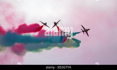 Équipe d'affichage Royal Saudi Falcons, RIAT 2024. Banque D'Images