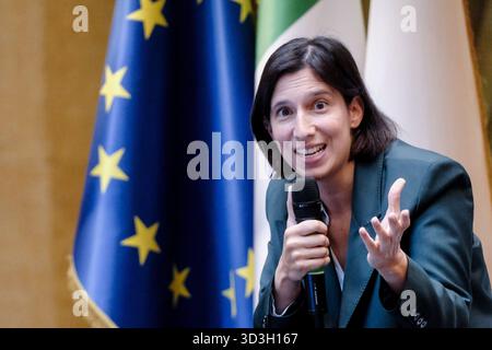 Roma, Italie. 06 novembre 2025. La segretaria PD Elly Schlein in occasione del evento il crédit : LaPresse/Alamy Live News Banque D'Images