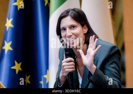 Roma, Italie. 06 novembre 2025. La segretaria PD Elly Schlein in occasione del evento il crédit : LaPresse/Alamy Live News Banque D'Images