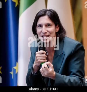 Roma, Italie. 06 novembre 2025. La segretaria PD Elly Schlein in occasione del evento il crédit : LaPresse/Alamy Live News Banque D'Images