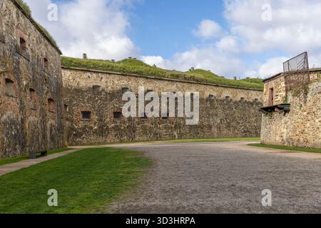 Forteresse d'Ehrenbreitstein à Coblence un jour d'automne Banque D'Images