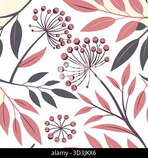 Design décoratif sans couture pour textile, papier peint et arrière-plans créatifs Illustration de Vecteur