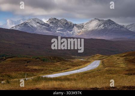 Une chaîne de montagnes Teallach à Torridon, en Écosse Banque D'Images