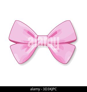 Joli arc rose isolé sur fond. Elément de conception vectorielle réaliste Illustration de Vecteur