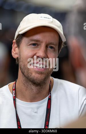 Sao Paulo, BRA. 06/11/2025. Sebastian Vettel, lors de la formule 1 MSC Cruises Grande Premio de Sao Paulo 2025. Crédit : Alessio Morgese / Emage / Alamy Live news Banque D'Images