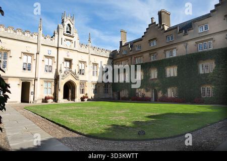 Chapel court Sidney Sussex College Cambridge Angleterre Banque D'Images