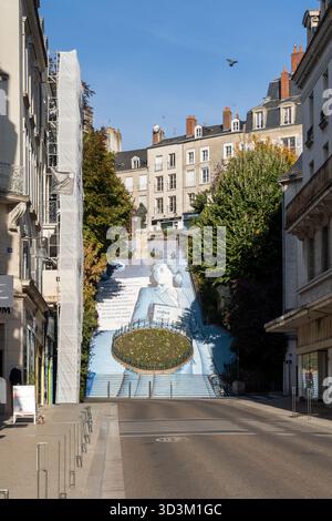 Blois, France - 18 octobre 2025 : escalier Denis Papin à Blois, France. Banque D'Images