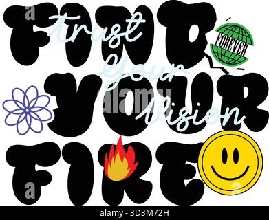 Jireh Dieu fournisseur typographie Christian Faith Quote Vector Design pour vêtements et art mural Illustration de Vecteur