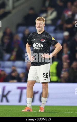 Selhurst Park, Selhurst, Londres, Royaume-Uni. 6 novembre 2025. Europa Conference League Football, Crystal Palace contre AZ Alkmaar ; Kees Smit d'AZ Alkmaar semble déçu après que Palace ait marqué son 3e but crédit : action plus Sports/Alamy Live News Banque D'Images
