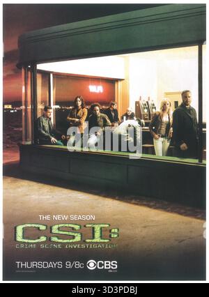 2005 CSI : crime Scene investigation on CBS ad Banque D'Images