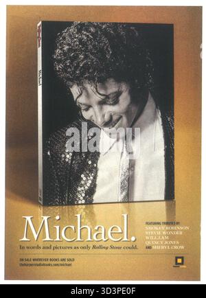 2010 Michael par les éditeurs de Rolling Stone, livre commémoratif publié en 2009. Il présente des hommages à Michael Jackson Banque D'Images