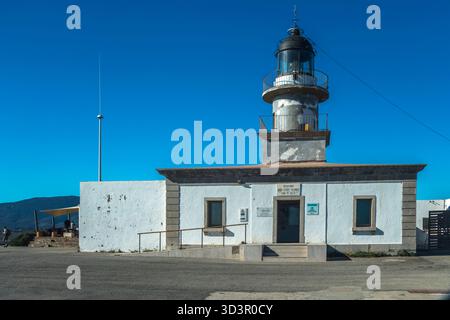 PHARE DE CAP DE CREUS RÉSERVE NATURELLE DE CAP CREUS CAPE DE CREUS PENINSULA GIRONA PROVINCE COSTA BRAVA CATALOGNE ESPAGNE Banque D'Images