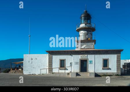 PHARE DE CAP DE CREUS RÉSERVE NATURELLE DE CAP CREUS CAPE DE CREUS PENINSULA GIRONA PROVINCE COSTA BRAVA CATALOGNE ESPAGNE Banque D'Images