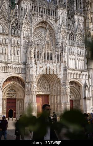 Cathédrale gothique notre-Dame de Rouen du XIIe siècle en Normandie, France Banque D'Images