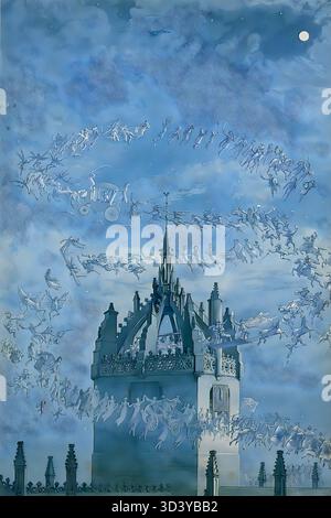 St Giles, His Bells – Victorian Fantasy Painting de Charles Altamont Doyle Banque D'Images