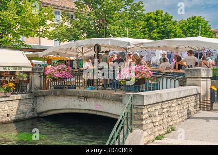 A L'Isle-sur-la-Sorgue, Provence, Luberon, France, Europe. Banque D'Images