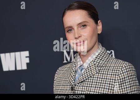 Beverly Hills, États-Unis. 06 novembre 2025. Felicity Jones assiste aux WIF Honors 2025 présentés par Max Mara au Beverly Hilton Credit : SOPA images Limited/Alamy Live News Banque D'Images