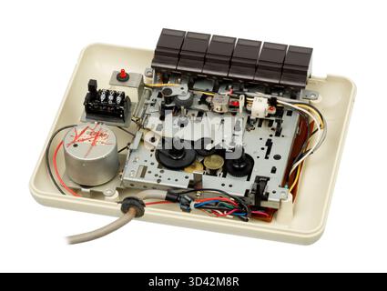 Composants internes du lecteur de cartes de données Commodore 1530 (C2N) pour ordinateurs Commodore Banque D'Images