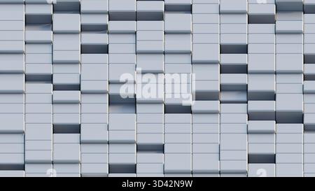FOND DE CUBE 3D GRIS. Fond d'écran abstrait et scrren pour mobile ou social Banque D'Images