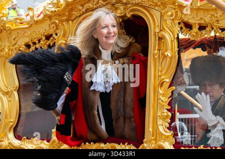 Londres, Royaume-Uni. 8 novembre 2025. Le 697e Lord Mayor's Show, Dame Susan Langley DBE devient la première femme à être titrée Lady Mayor of London. Crédit : Phil Robinson/Alamy Live News Banque D'Images