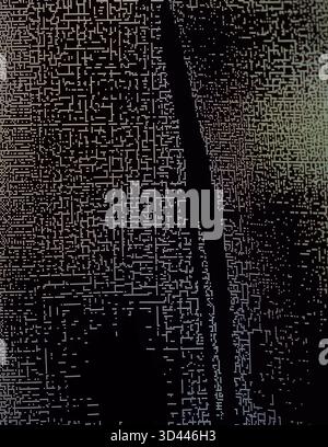 Texture d'arrière-plan points lumineux sur le noir. Points sur le canevas. Banque D'Images