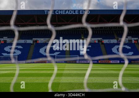 Stockport, Royaume-Uni. 08 novembre 2025. Vue générale avant le match de Sky Bet League 1 entre Stockport County et Luton Town au Edgeley Park Stadium, Stockport, Angleterre, le 8 novembre 2025. Photo de David Horn. Crédit : Prime Media images/Alamy Live News Banque D'Images