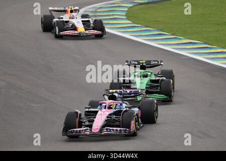 Sao Paulo, BRA. 08/11/2025. Franco Colapinto d'Argentine au volant de la BWT Alpine F1 Team A525 Renault (43), lors de la formule 1 MSC Cruises Grande Premio de Sao Paulo 2025. Crédit : Alessio Morgese / Alamy Live news Banque D'Images