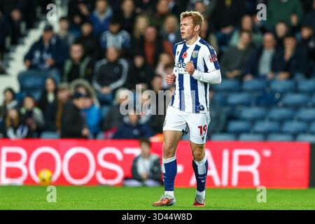 The Hawthorns, West Bromwich le samedi 8 novembre 2025. 19, aune Heggebø de West Bromwich Albion lors du Sky Bet Championship match entre West Bromwich Albion et Oxford United aux Hawthorns, West Bromwich le samedi 8 novembre 2025. (Photo : Stuart Leggett | mi News) crédit : MI News & Sport /Alamy Live News Banque D'Images