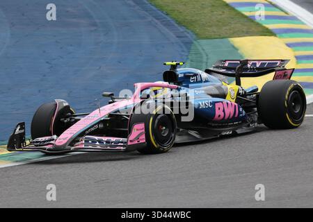 Sao Paulo, BRA. 08/11/2025. Franco Colapinto d'Argentine au volant de la BWT Alpine F1 Team A525 Renault (43), lors de la formule 1 MSC Cruises Grande Premio de Sao Paulo 2025. Crédit : Alessio Morgese / Alamy Live news Banque D'Images